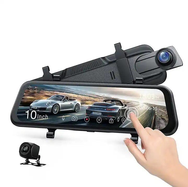 Car Mirror - 10'' Mirror Dash Cam Night Vision