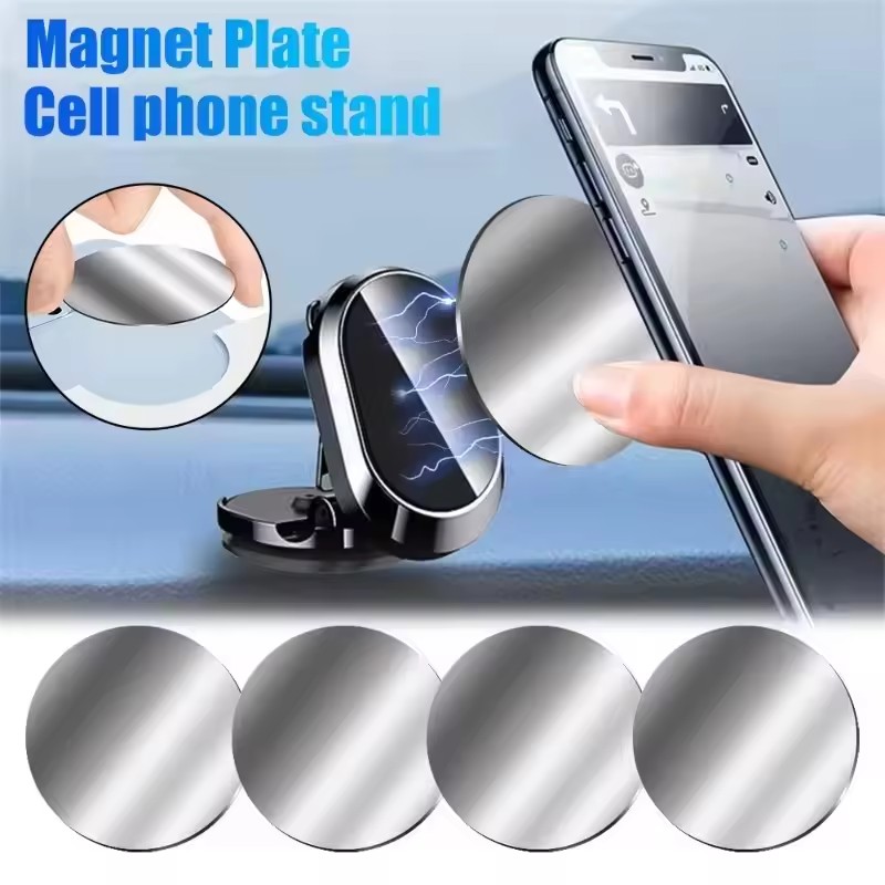 1/50Pcs Ultra Thin Metal Plate - đánh giá và giá Car Phone Holder